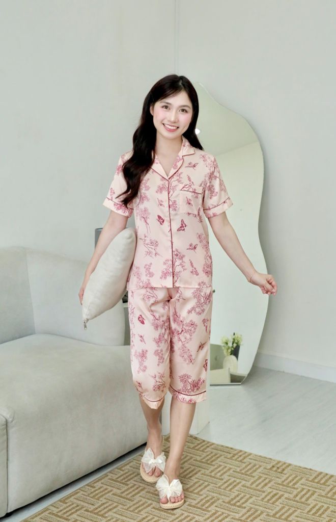 Pijama lụa Latin TNQL - Micha Peach