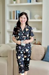 Pijama lụa Latin TNQL - Aurora Black