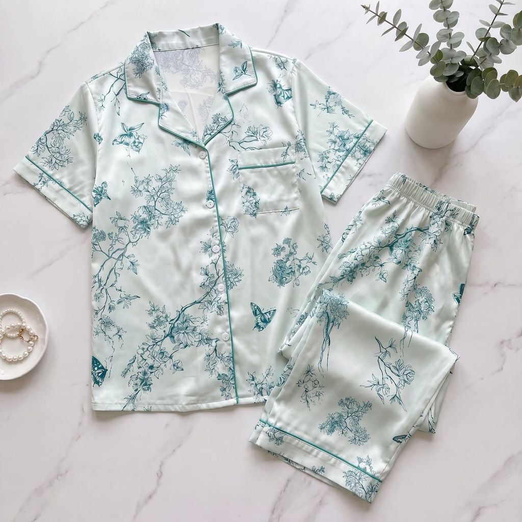 Pijama Lụa Latin TNQL - Micha Green