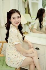 Pijama lụa Latin TNQN - Lucky Cream