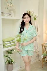 Pijama lụa Latin TNQN - Naye Mint