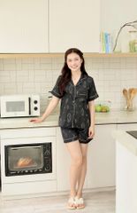 Pijama lụa Latin TNQN - Crystal Black