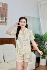 Pijama Lụa Latin Satino TNQN - Playful Lemon