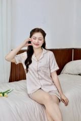 Pijama Lụa Latin Satino TNQN - Woodland Beige