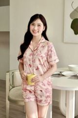 Pijama Lụa Latin TNQN - Micha Peach