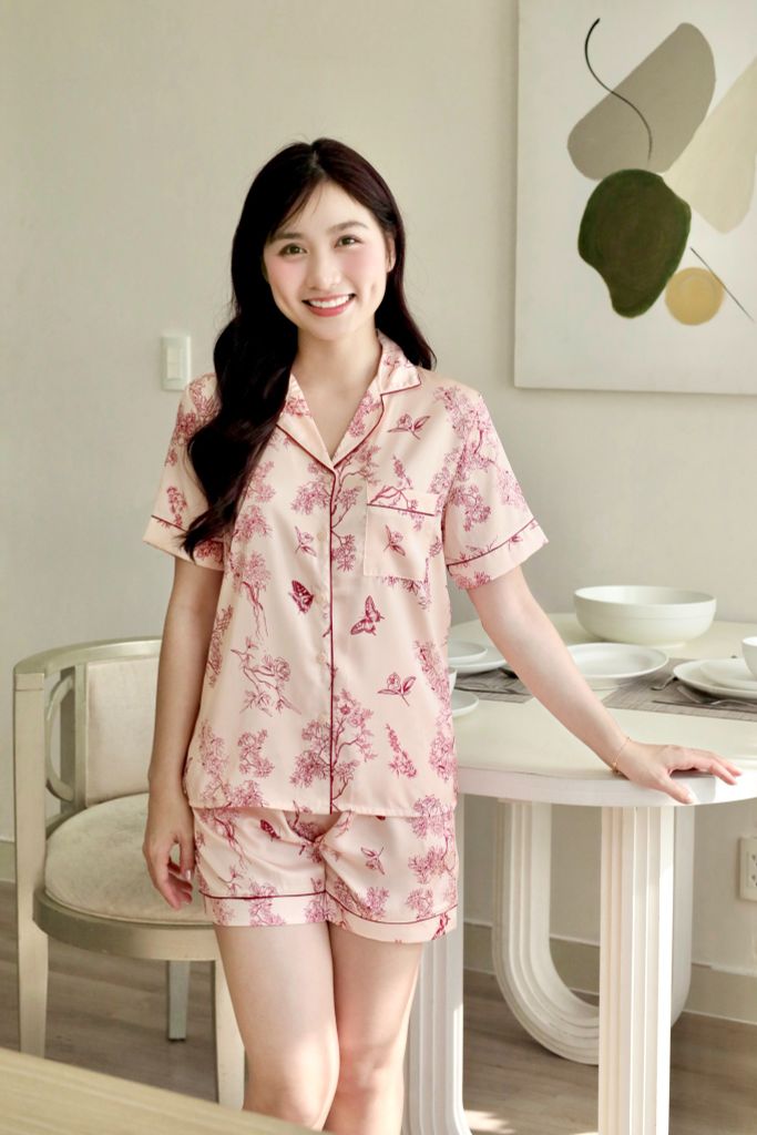 Pijama Lụa Latin TNQN - Micha Peach