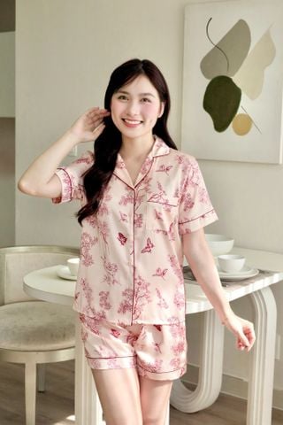 Pijama Lụa Latin TNQN - Micha Peach
