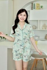 Pijama Lụa Latin TNQN - Swallow Mint