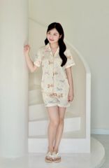 Pijama Lụa Latin TNQN - Ponny Cream