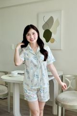Pijama Lụa Latin TNQN - Vine Ivory