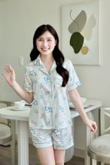 Pijama Lụa Latin TNQN - Vine Ivory