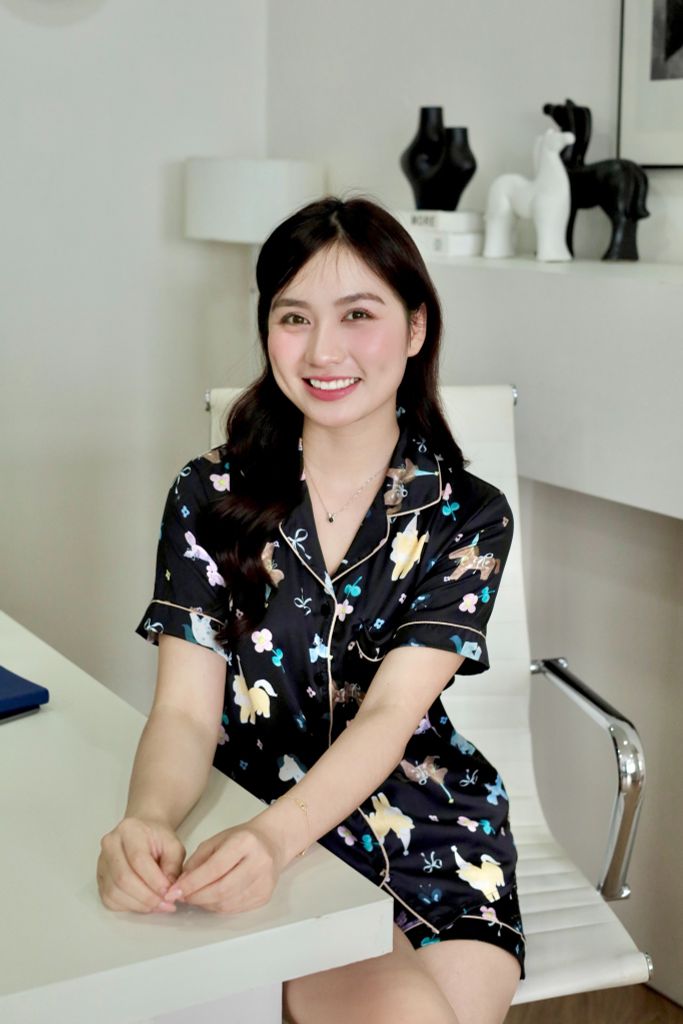 Pijama Lụa Latin TNQN - Aurora Black