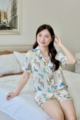 Pijama Lụa Latin TNQN - Flutter Cream
