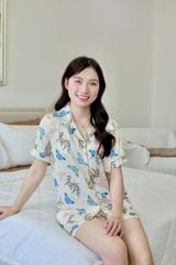 Pijama Lụa Latin TNQN - Flutter Cream
