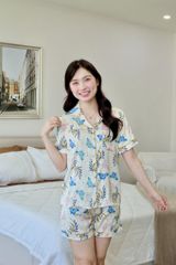 Pijama Lụa Latin TNQN - Flutter Cream