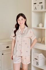 Pijama Lụa Latin TNQN - Cuddle Beige