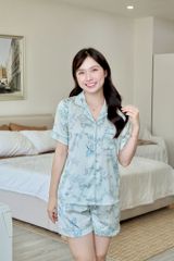 Pijama Lụa Latin TNQN - Feather Olive