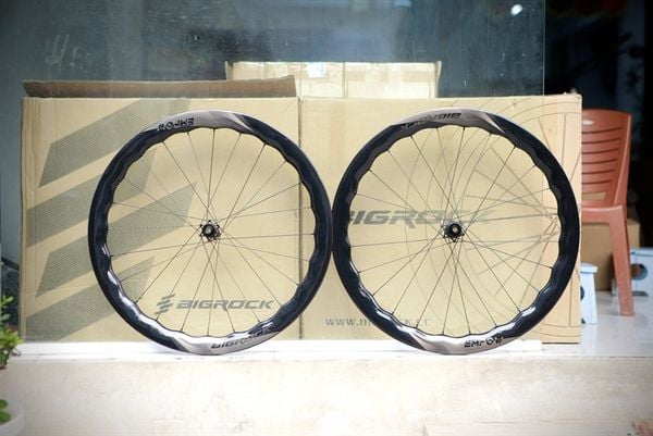 Bộ Bánh Xe Đạp Road Bigrock Empow Sóng Carbon - 50mm