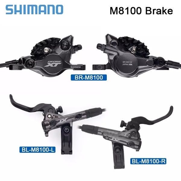 Bộ phanh dầu Shimano XT M8100 Tản Nhiệt