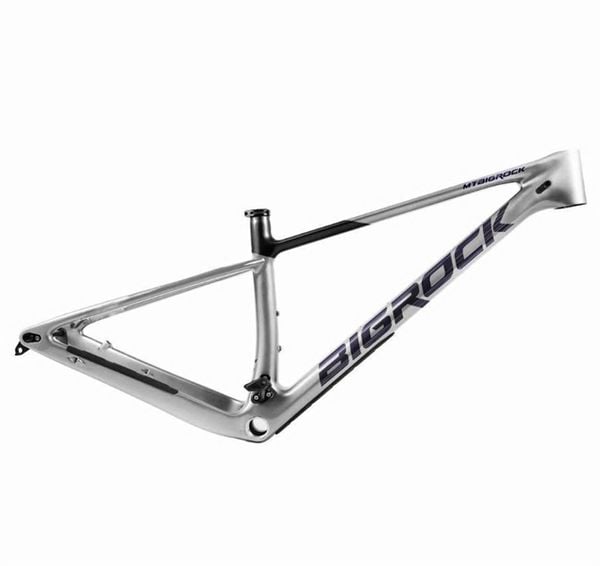 Khung Sườn Xe Đạp Mtb Bigrock Carbon 29 Màu Bạc