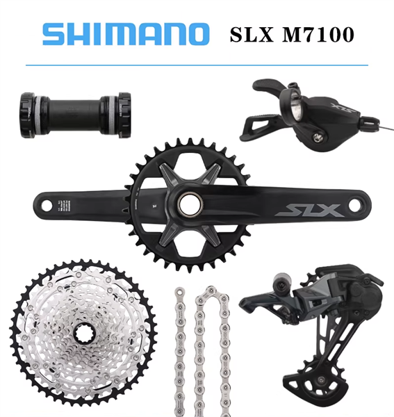 Bộ Truyền Động Shimano SLX M7100 [1X12 Tốc Độ] Kèm BB - 170 34T