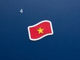  Sticker - Cờ Việt Nam 
