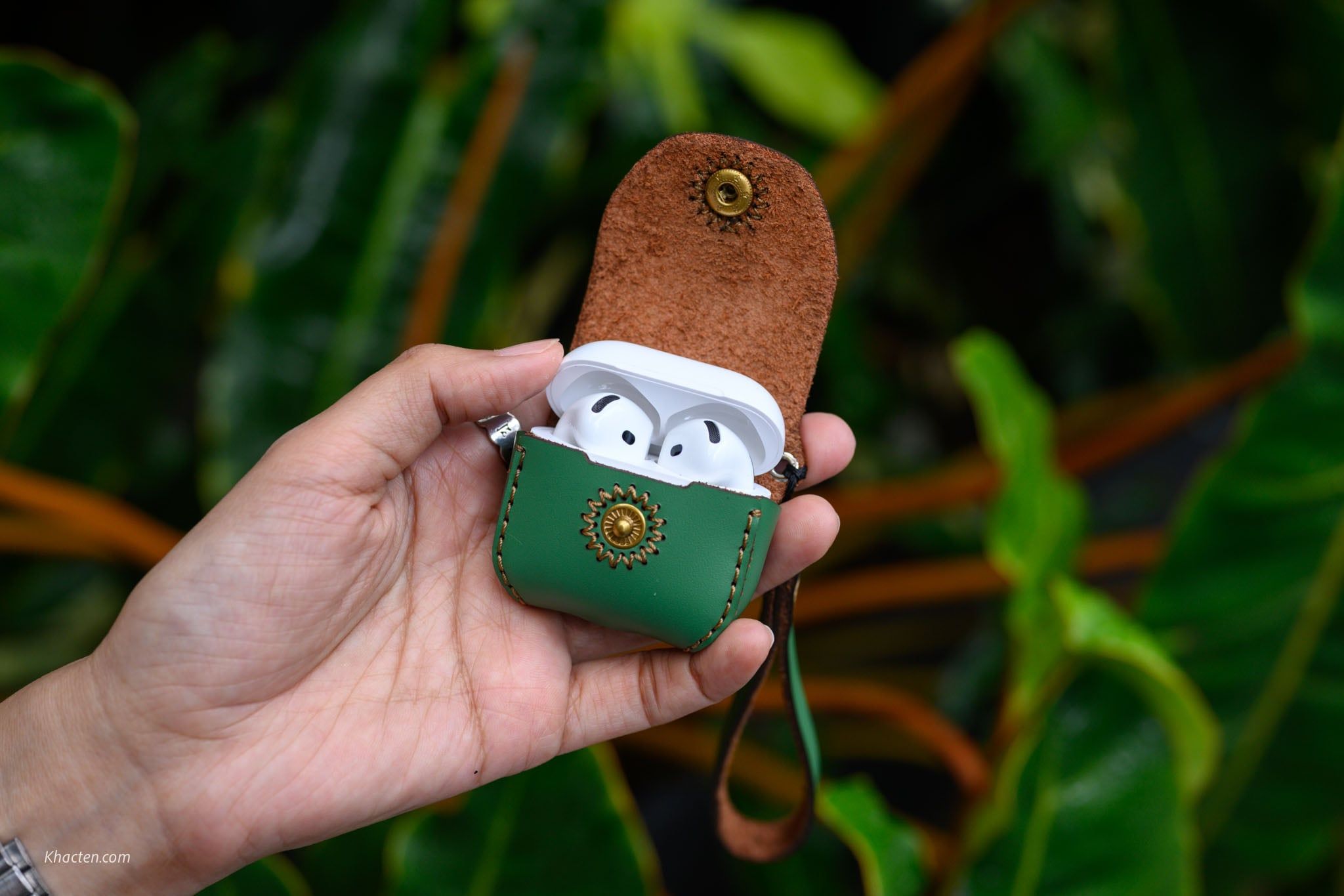  Bao da SEN nút bấm Apple Airpods 5 
