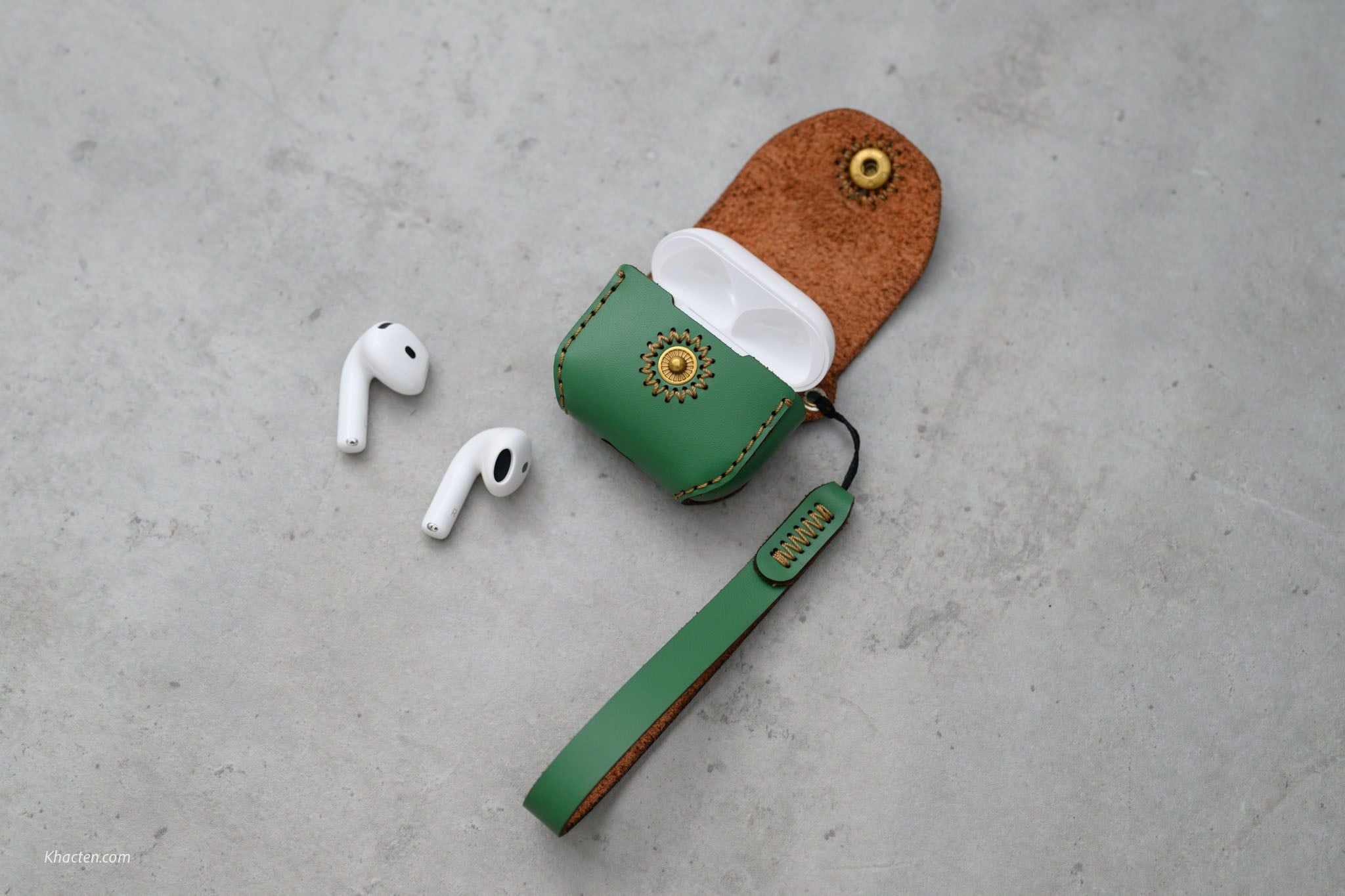  Bao da SEN nút bấm Apple Airpods 5 