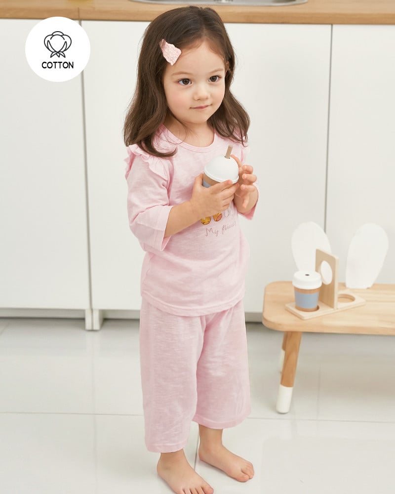 Bộ đồ lửng cotton mịn bé gái U2173