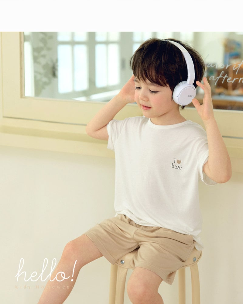 Bộ đồ ngắn mặc nhà vải Tencel Modal siêu mềm mát bé trai và bé gái U3232