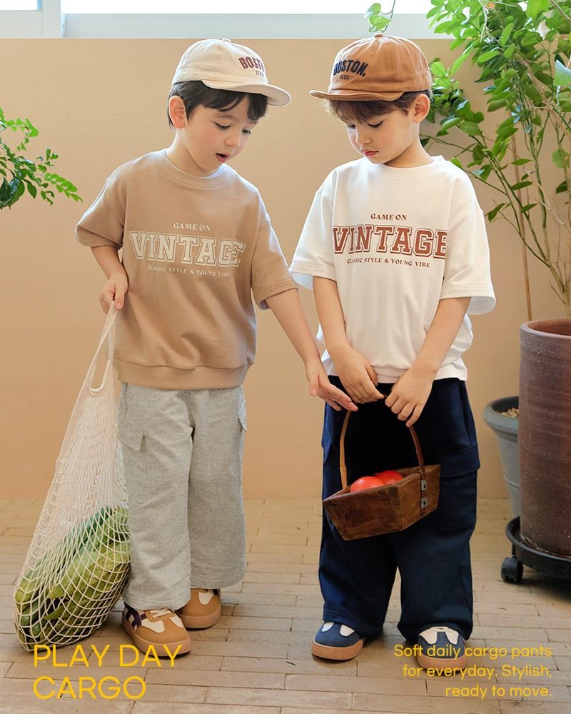 Quần cargo ống suông vải cotton spandex dày vừa U950S