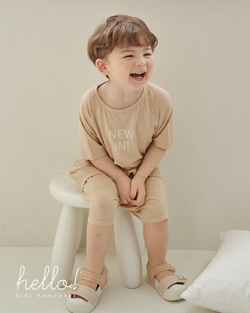 Bộ đồ ngắn mặc nhà vải Tencel Modal siêu mềm mát bé trai và bé gái U3237