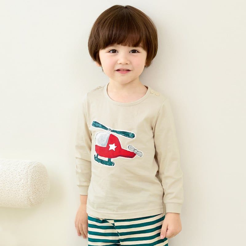 [Lẻ size] Bộ đồ dài tay cotton cho bé trai và bé gái lẻ size U8008