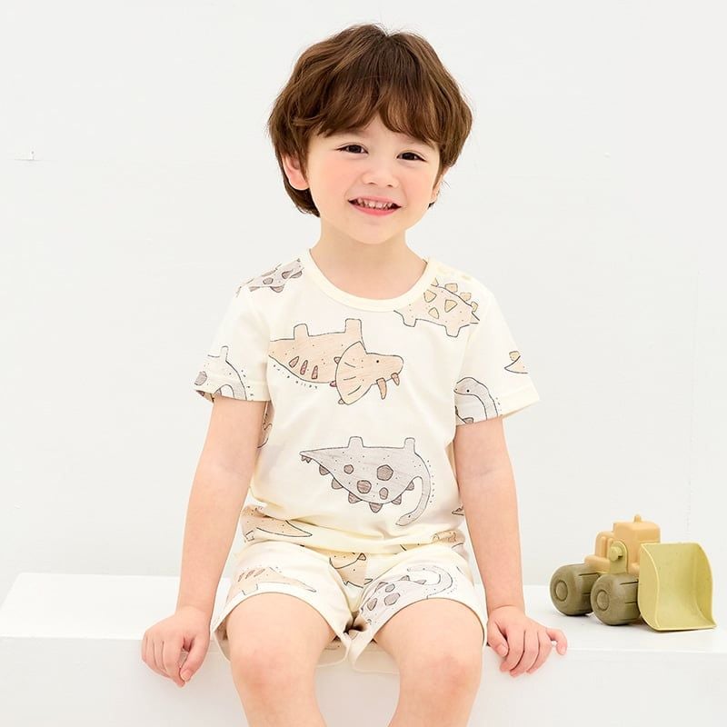 [Lẻ size] Bộ đồ ngắn cotton cho bé trai và bé gái lẻ size U8002