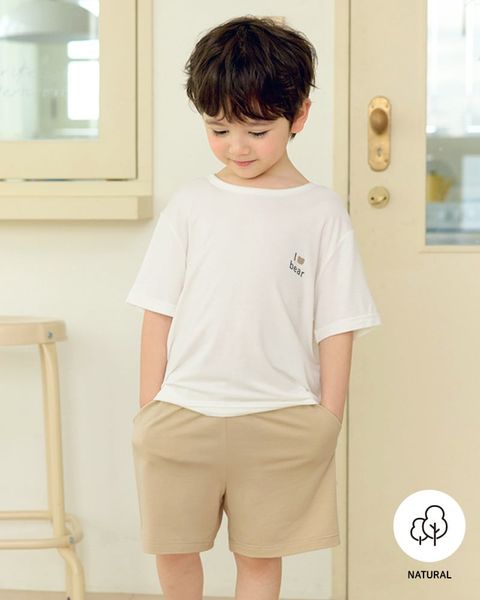 Bộ đồ ngắn mặc nhà vải Tencel Modal siêu mềm mát bé trai và bé gái U3232