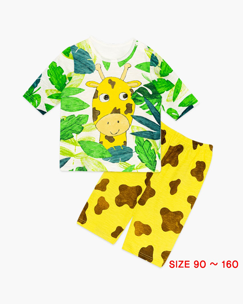 [Lẻ size] Bộ đồ lửng cotton cho bé trai và bé gái lẻ size U8011