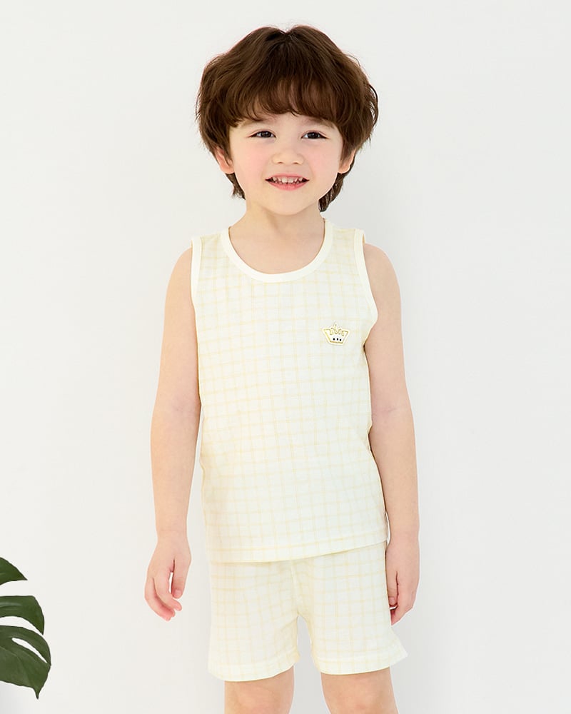 Bộ đồ ba lỗ cotton mịn bé trai và bé gái U4100