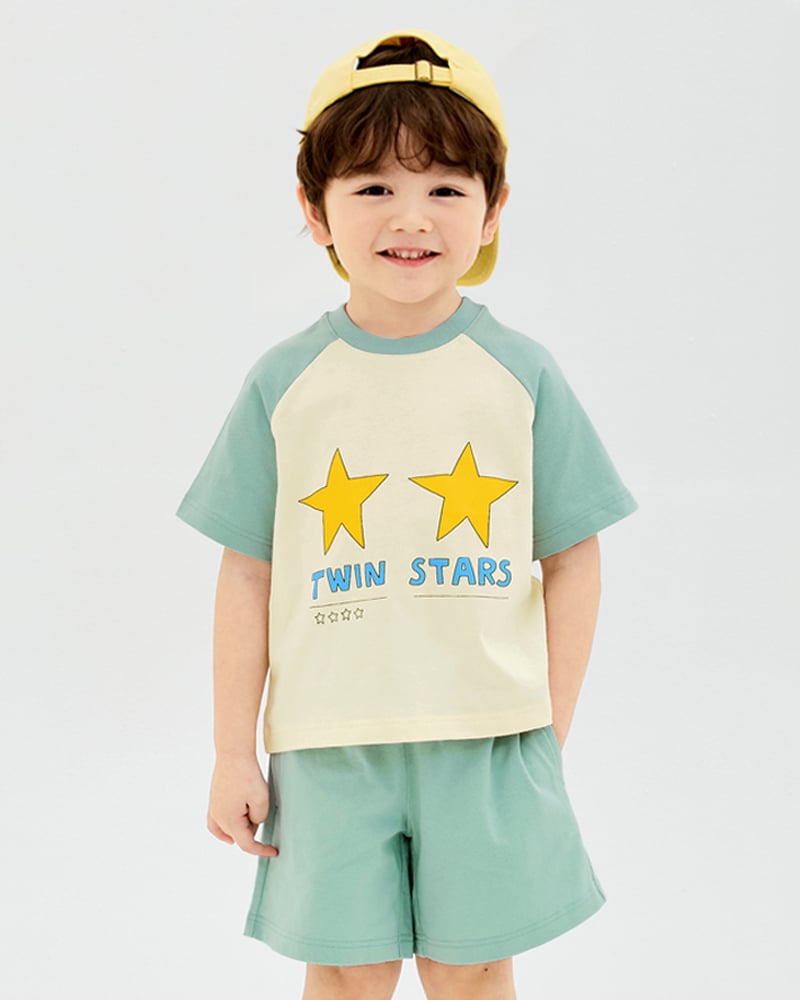 Bộ đồ ngắn cotton mịn bé trai và bé gái U3180