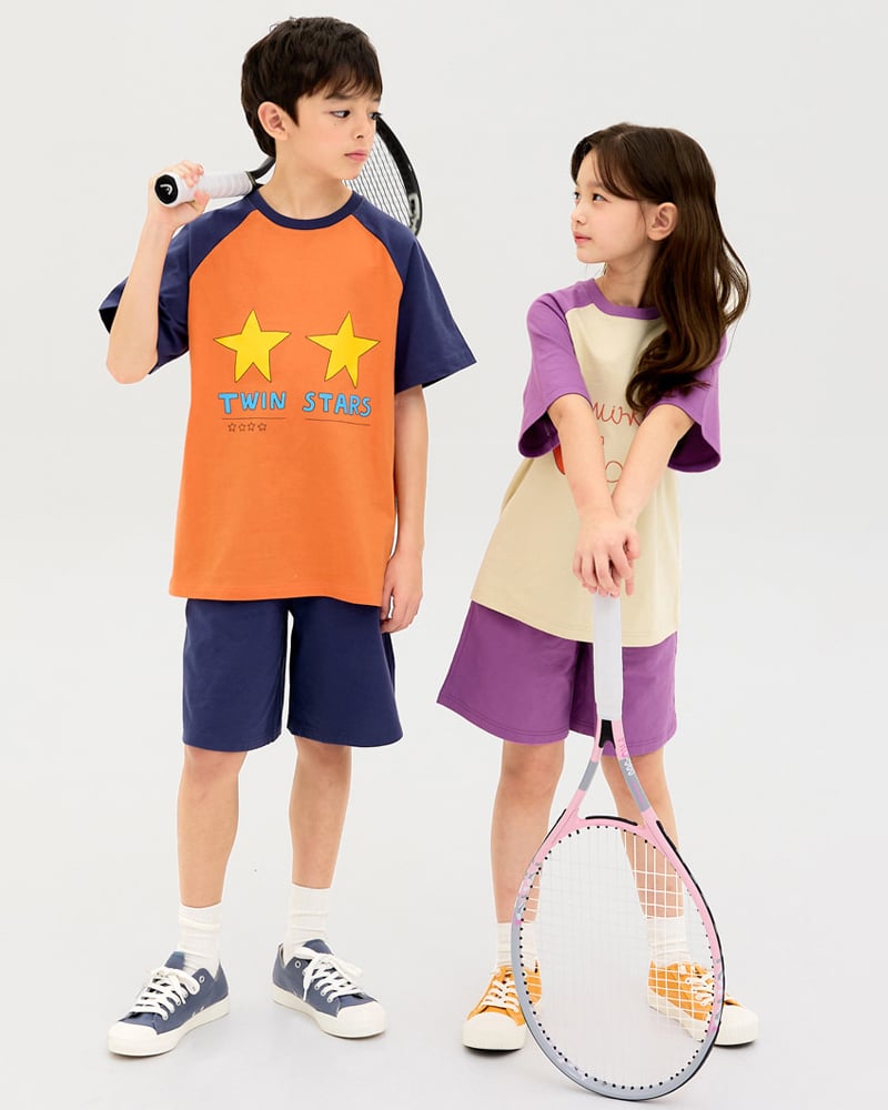 Bộ đồ ngắn cotton mịn bé gái U3189