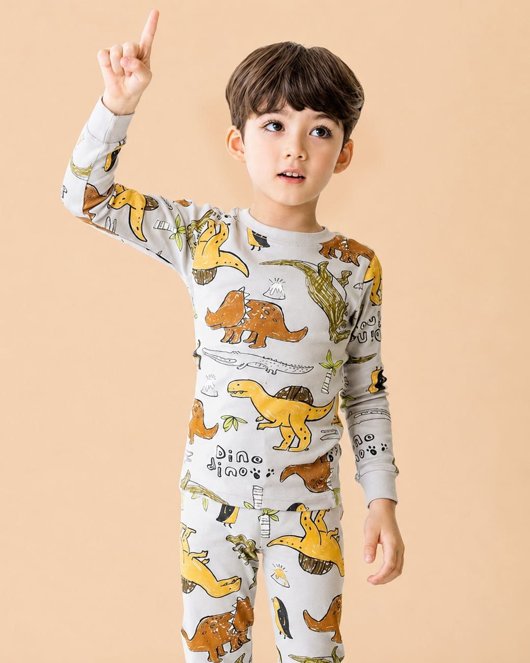 Bộ đồ dài dáng ôm cotton spandex bé trai U1091