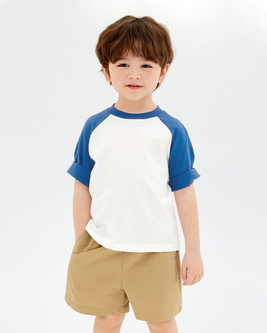 Áo phông tay lửng cotton mịn bé trai và bé gái U900B