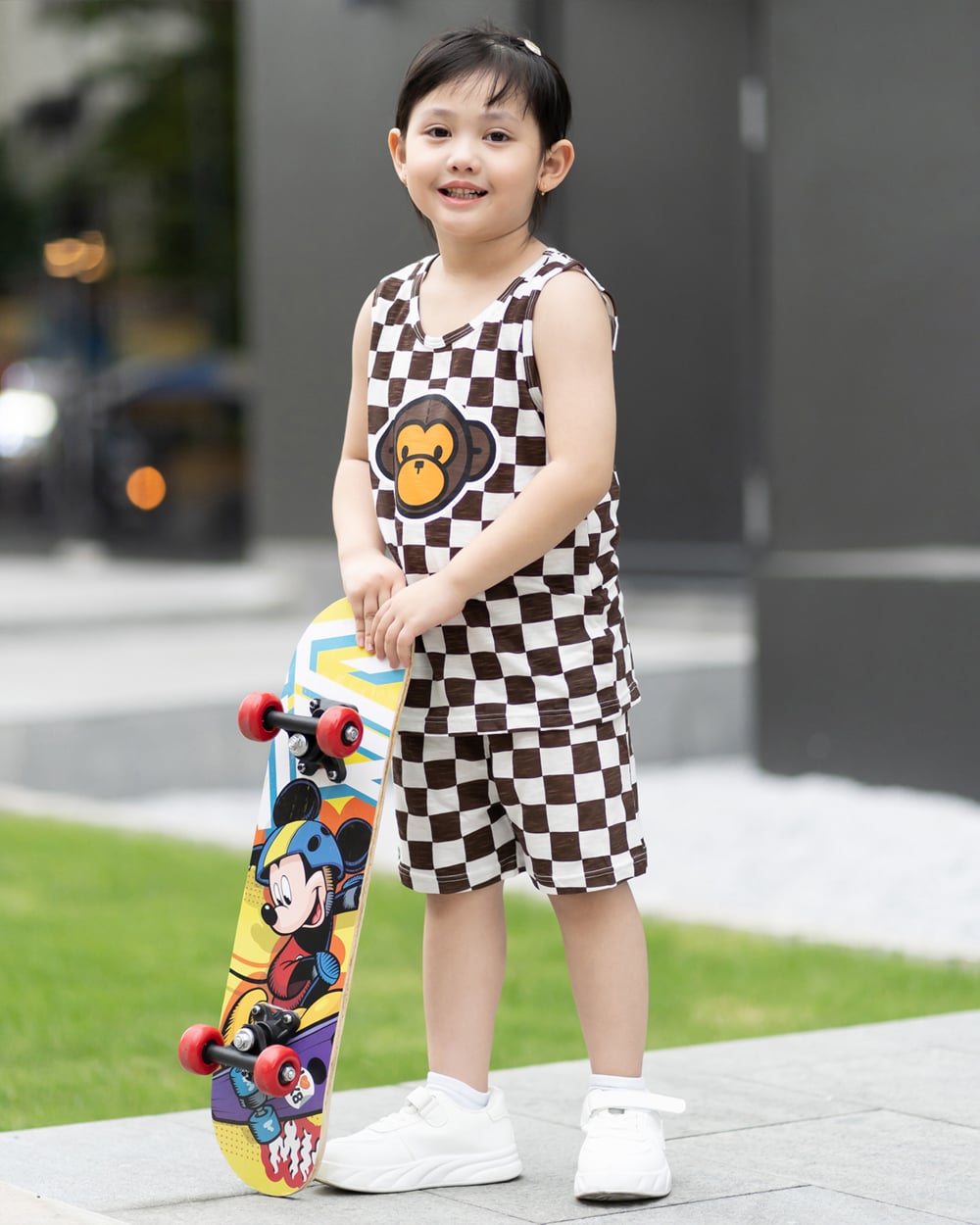 Bộ đồ ba lỗ cotton mịn bé trai và bé gái U4075