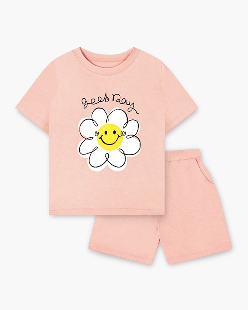 Bộ đồ ngắn cotton mịn bé gái U3131