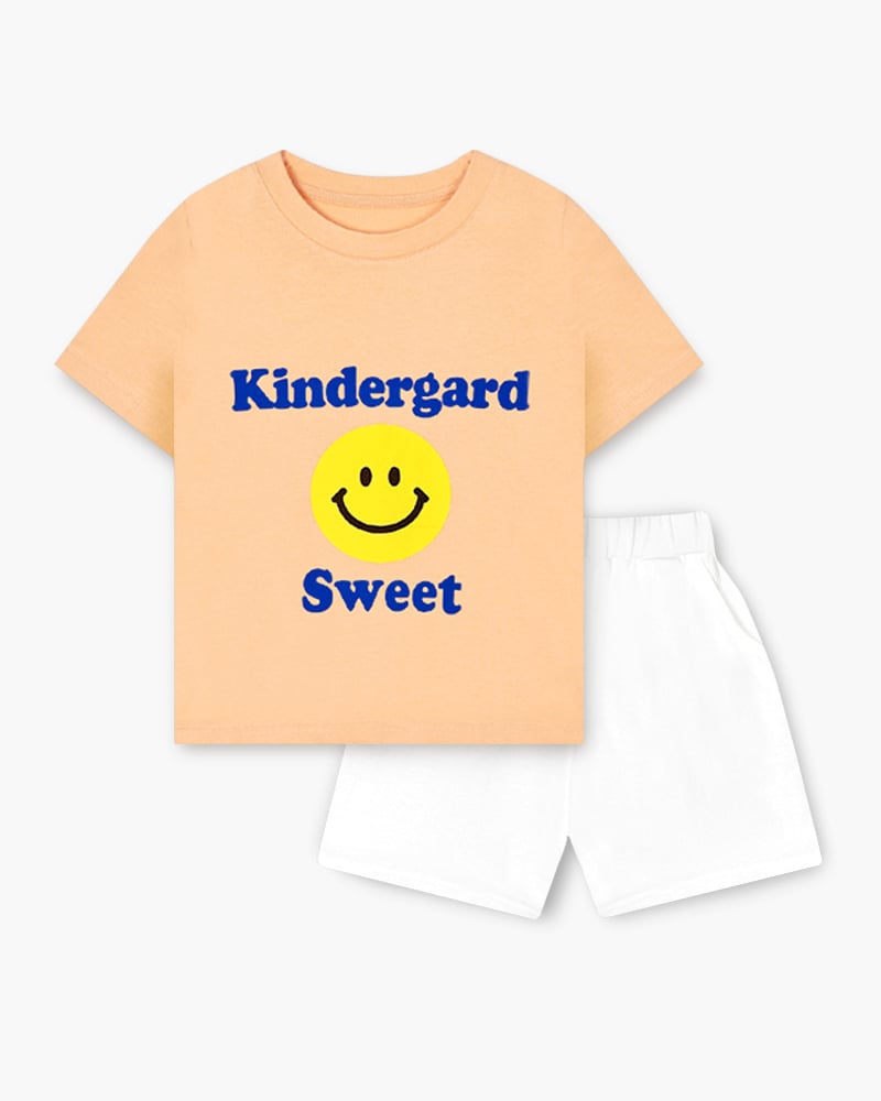 Bộ đồ ngắn cotton mịn bé trai và bé gái U3134