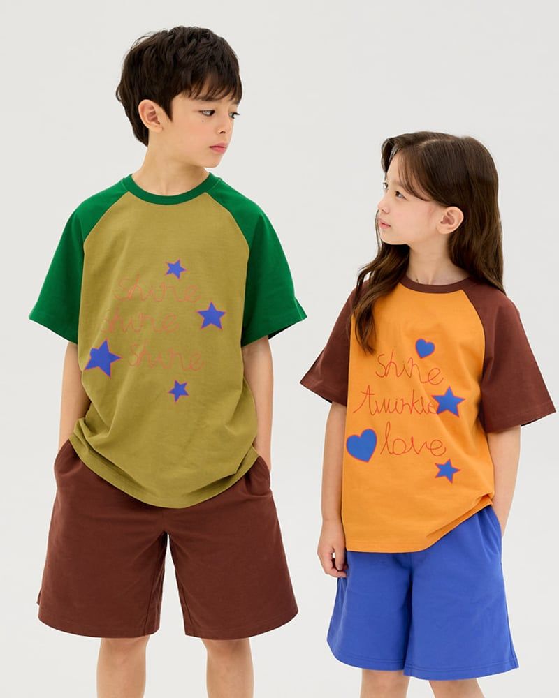 Bộ đồ ngắn cotton mịn bé trai và bé gái U3187