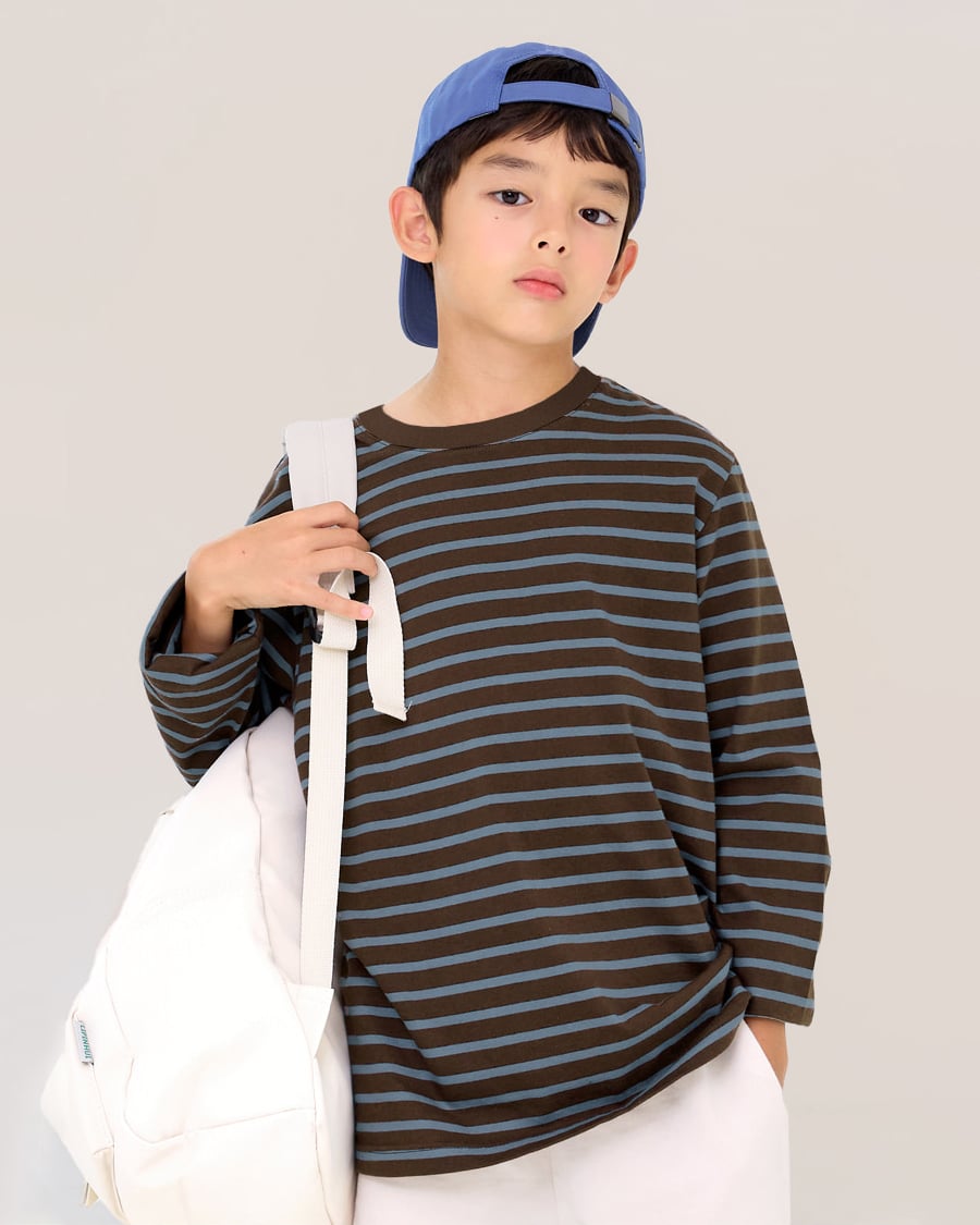 Áo phông thu đông tay dài cotton mịn bé trai và bé gái U900C