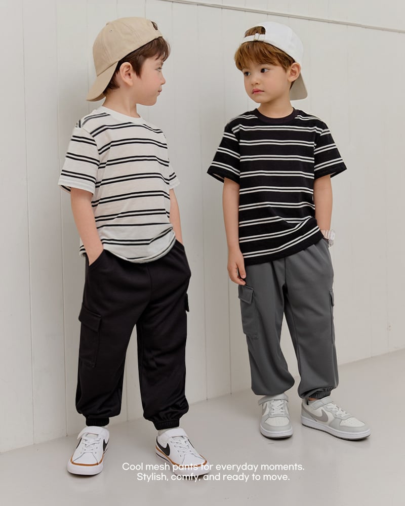 Quần cargo vải lưới thể thao Polyester Mesh siêu thoáng khí bé trai và bé gái U950N