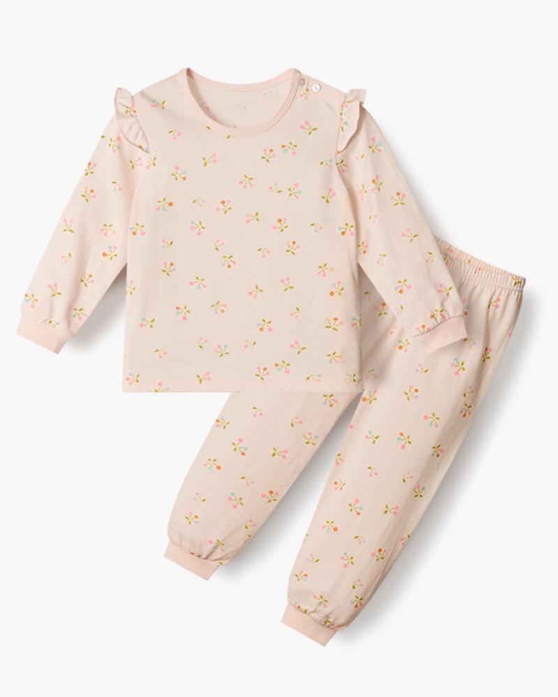 Bộ đồ dài dáng rộng cotton mịn bé gái U1326