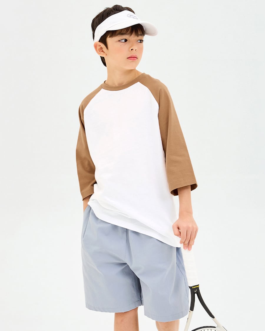 Áo phông tay lửng cotton mịn bé trai và bé gái U900B