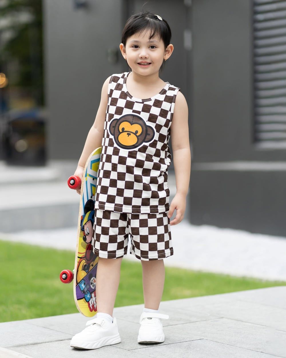 Bộ đồ ba lỗ cotton mịn bé trai và bé gái U4075